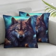 thumbnail image 3 of Ullo0ord Domineering Pack of 2 Decorative Pillowcases Super Soft Throw Pillow Covers Modern Farmhouse Rustic Cushion Cover for Sofa Couch Bed 24x24in, 3 of 7