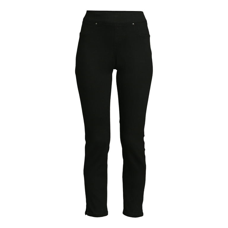 Black top jeggings walmart