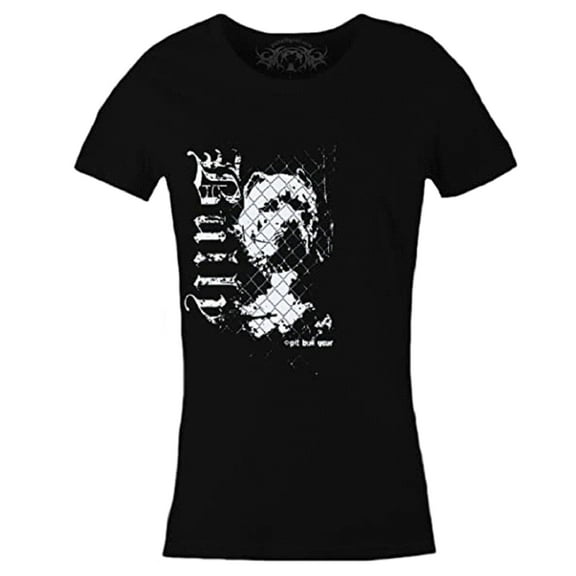 Bully Women's Pit Bull Slim Fit T-Shirt Tee, Pit Bull Mom (Medium)