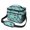 Poodle and Rose, variant on Poodle and Sunflowers Teal Pattern Insulated Lunch Box for Women Men, Medium Leakproof Cooler Bag with Adjustable Strap, 10"x6.7"x8"
