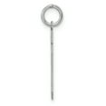 thumbnail image 2 of Sterling/Silver Rhodium-plated Polished Number 10 Charm QMS10, 2 of 4