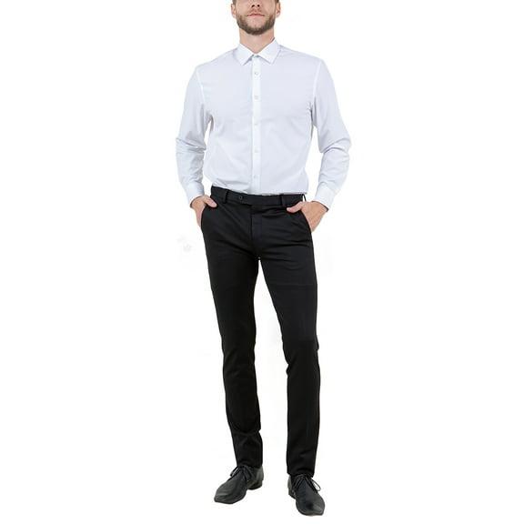 Mens Knitted Dress Pants, Solid Textured Open Bottom Trousers For Graduations, Prom, Weddings, Etc