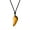 Wolf tooth, variant on COAI Faceted Tiger Eye Stone Wolf Tooth Amulet Pendant Necklace for Men