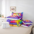thumbnail image 5 of Manfei Unicorn Initial 7-Piece Twin Bedding Sets,Cartoon Unicorn Bedding Comforter Set,Galaxy Stars Breathable Sheet Sets,Ultra Soft Kawaii Room Decor,Reversible, 5 of 7