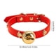 thumbnail image 3 of Collar con cascabeles rojos y banda ajustable para perros pequeños, osos de peluche y gatos. Accesorios y joyería para perros. Collar con cascabel de PU., 3 of 6