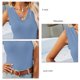 thumbnail image 5 of Top sin mangas de punto,Camiseta sin mangas de punto Camiseta sin mangas con cuello en V para mujer Camiseta sin mangas de punto Funcionalidad de alta precisión, 5 of 6