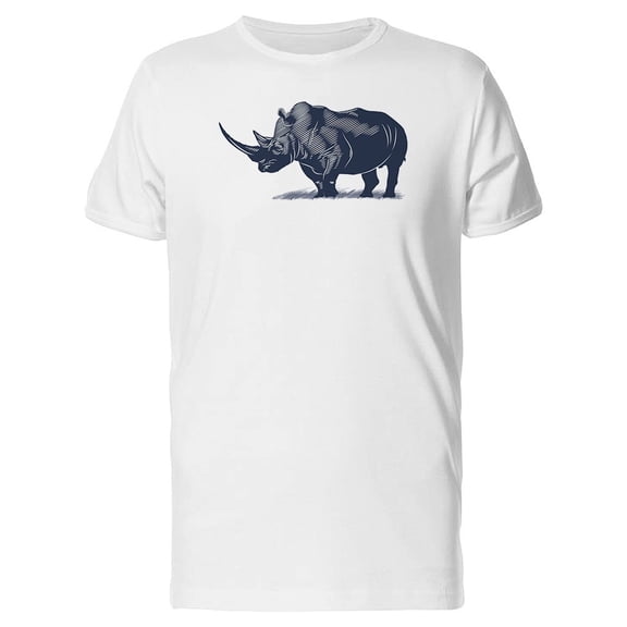 Rhino In B&W Art Tee Men's -Image by Shutterstock