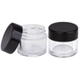 thumbnail image 5 of Beauticom 24pcs 7 Gram 7 ml Round High Quality Acrylic Clear Sample Leak Proof Container Jars with Black Lids- Organize Herbs Spices Loose Leaf Tea Coffee, 5 of 7
