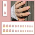 thumbnail image 2 of RAGUPEL 30 Pcs Nails Press Ons,Show Your Personality Kids Press on Nails,Suitable for Various Occasions Easy to Match Christmas Nails Press On,White, 2 of 3