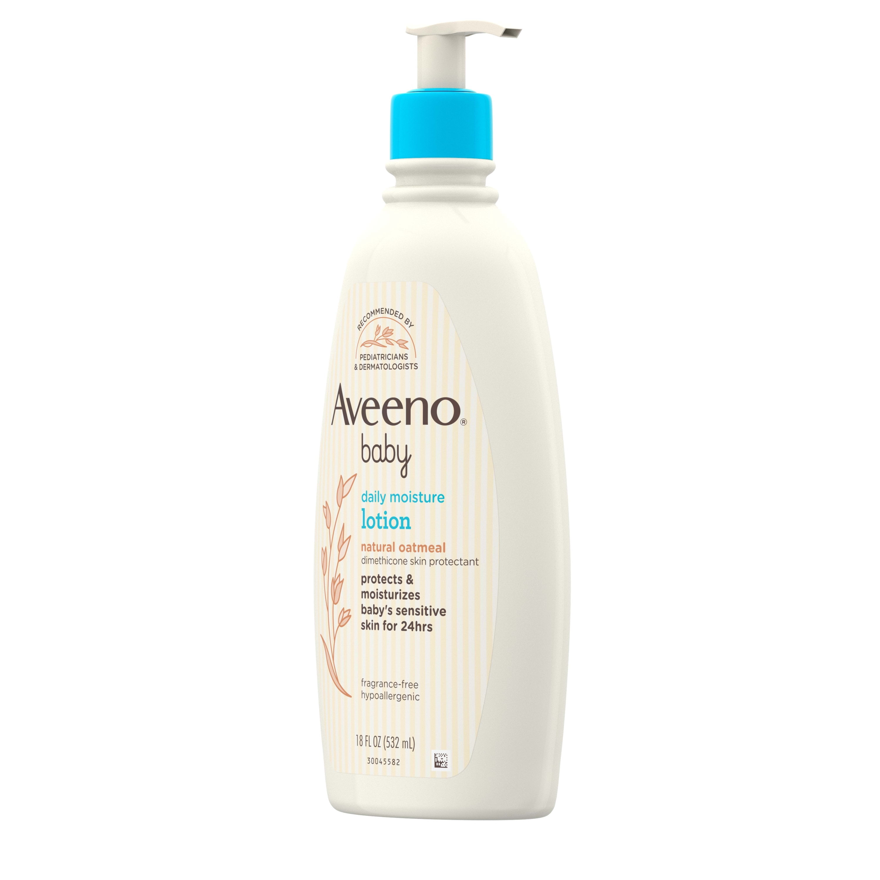 Aveeno Baby Daily Moisture Lotion With Colloidal Oatmeal 18 Fl Oz Walmart Com Walmart Com