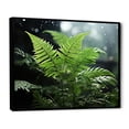 thumbnail image 2 of Designart "A Close Up Photo of Ferns IV" Floral Floater Framed Wall Art Living Room, 2 of 7