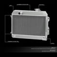 thumbnail image 2 of DNA Motoring RA-DAT51068-3 For 1968 to 1973 Datsun 510 Full Aluminum 3-Row Racing Radiator - SRL311/SR/521 PICKUP 1.6 l4 69 70 71 72, 2 of 5