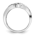 thumbnail image 2 of Brilliant Embers Sterling Silver  Fancy Black & Clear CZ Ring, 2 of 5