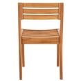 thumbnail image 6 of Safavieh Anna Wood Outdoor Dining Side Chairs - Set of 2, Natural, 6 of 12