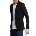 thumbnail image 2 of Unique Bargains Men's Long Sleeve Notch Lapel Single Breasted Casual Blazer, 2 of 8