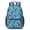 Boston Terrier Blue, variant on Pug Green Pattern 17" School Backpacks for Teens,Waterproof Oxford Fabric,S-Shape Padded Straps for School,Travel,Hiking,Camping