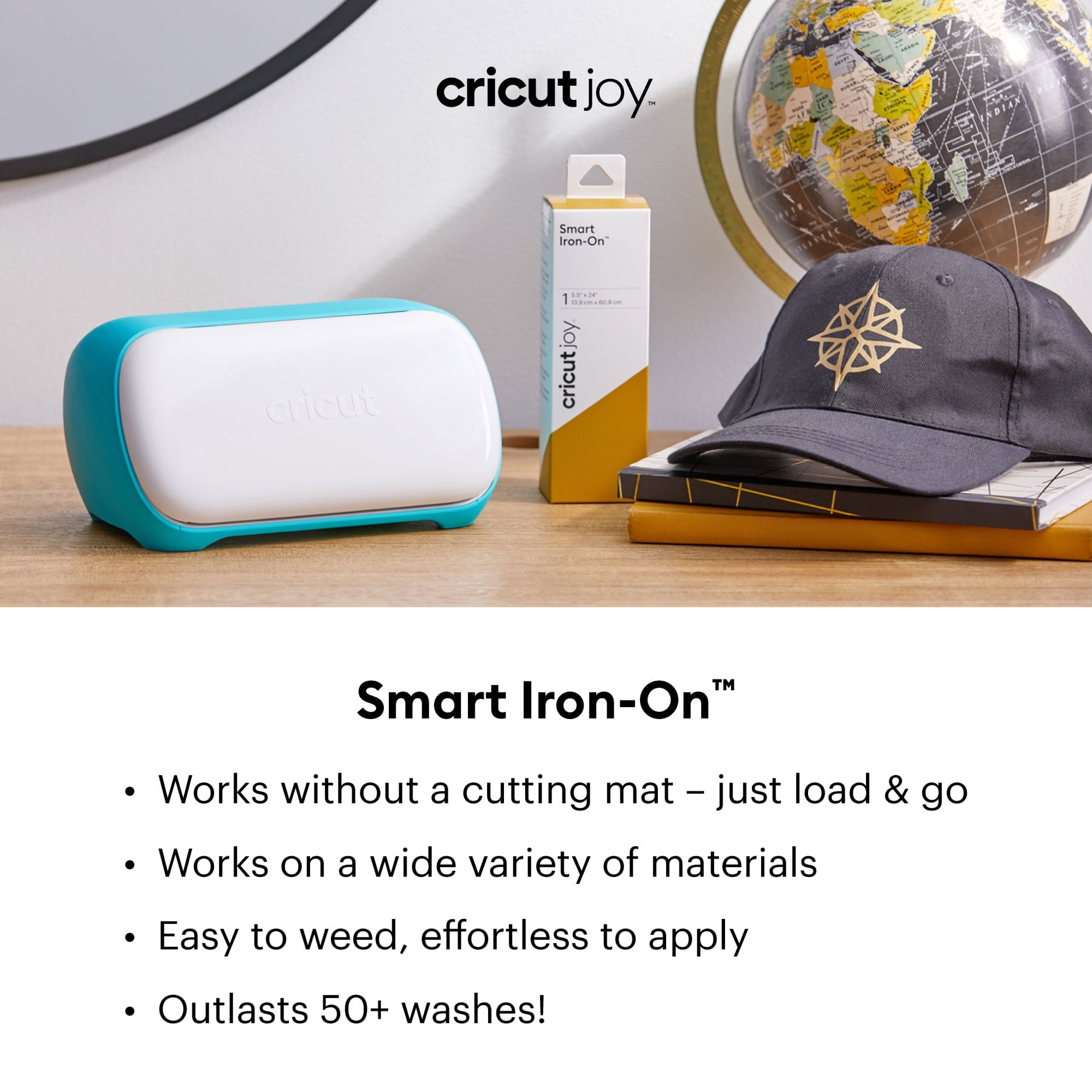 Cricut 9' Smart Iron-On Vinyl - White