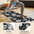 thumbnail image 4 of Bat Silhouette Halloween Pattern Hot Yoga Mat Towel Non Slip for Hot Yoga - Quick-Drying Yoga Mat Cover with 4 Corner Pockets with Travel Bag - Hot Yoga Towel Non Slip 70"x26", 4 of 6