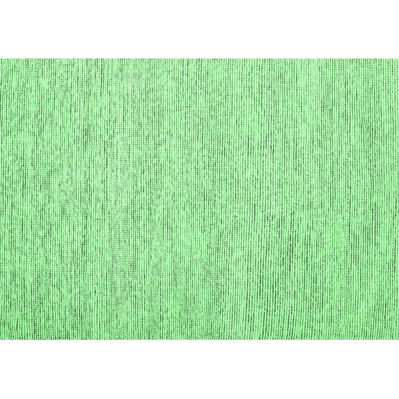 Ahgly Company Indoor Rectangle Abstract Emerald Green Contemporary Area Rugs, 2' x 5'