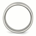 thumbnail image 2 of Titanium Black Enamel Flat 8mm Polished Band Ring 6 Size, 2 of 6
