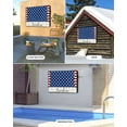 thumbnail image 4 of 4th of July Outdoor TV Cover 48 to 50 Inch Waterproof, Independence Day American Flag Red Striped Blue Star 600D Oxford TV Covers with Zipper, Outside Flat TV Screen Protector 48"Wx30"Hx4.5"D, 4 of 7