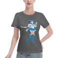 thumbnail image 1 of T-Shirt Basique à Manches Courtes pour Femmes Sailor Moon Mizuno Ami, 1 of 6