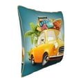 thumbnail image 2 of Kll Summer Funny Retro Car Decorative Throw Pillow Covers Velvet Soft For Couch Sofa Bedroom Living Room Outdoor -16"X16", 2 of 8