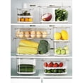 thumbnail image 2 of shiyou-Vegetable Fruit Storage Containers,3 Pcs Set Fresh Produce Saver with Lids and Vents,Stackable Salad Lettuce Keeper for Refrigerator or Easy Carry,BPA-free Stay Fresh Containers,5.7L&1.7L&1.7L, 2 of 4
