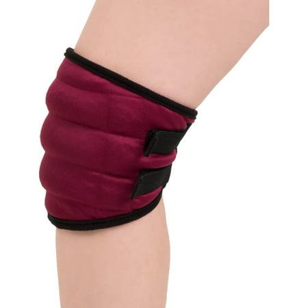 Hot or Cold Wrap- Microwaveable or Freezable Knee Wrap-Moist Heat or Cooling Therapy with Natural Buckwheat Filling by Bluestone