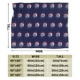 thumbnail image 3 of DouZhe Ultra-Soft Micro Fleece Lightweight Flannel Bed Blanket, 4th July Patriotic American Flag Print Cozy Warm Throw Blankets, 80"x60", 3 of 7