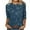 Dark Blue, variant on 3/4 Length Sleeve Womens Tunic Tops Printed Dressy Shirts Casual Loose Fit Blouses Women Clothing