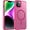 Rose Red, variant on Magnetic for iPhone 13 Case/iPhone 14 Case,Shockproof Protective Durable Slim Translucent Matte Anti-Fingerprint Phone Case,Pink