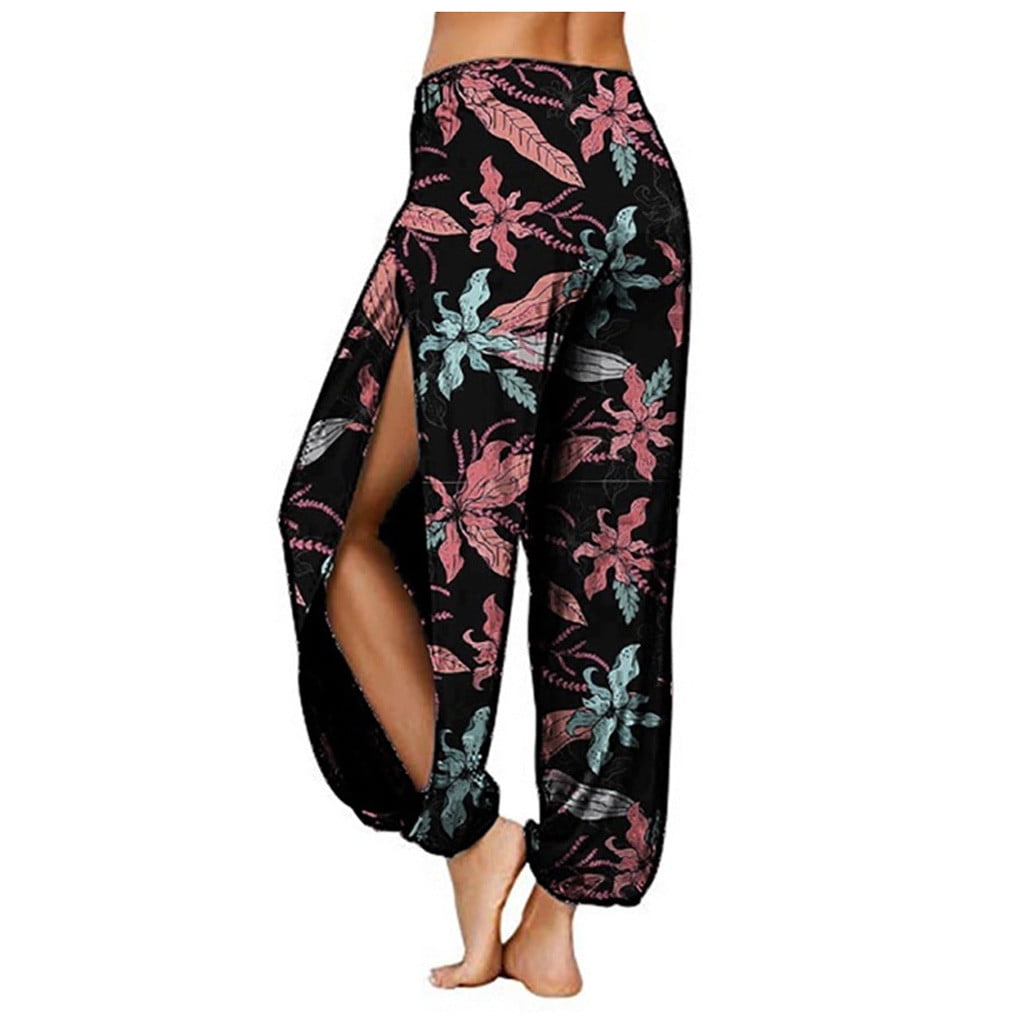 Ichuanyi Womens Pants Clearance, Fashion Women Soft Harem Pants Floral