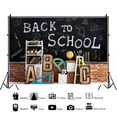 thumbnail image 2 of SUNOLIFE Back to School Backdrop Banner First Day of School Preschool Kindergarten Background for Kids Classroom Decorations 5x3ft, 2 of 3