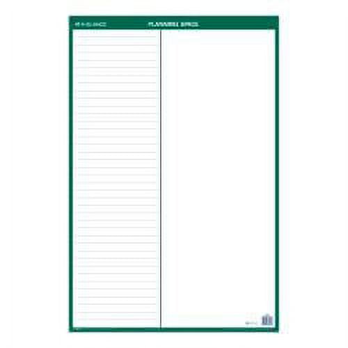 AT-A-GLANCE® Yearly Reversible Erasable Wall Calendar With Planning Space, 24" x 36", Blue/Green, January To December 2020, PM21028