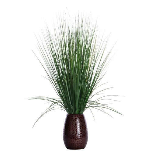 30" Tall Grass with Twigs Artificial Lifelike Faux in Ceramic Pot By