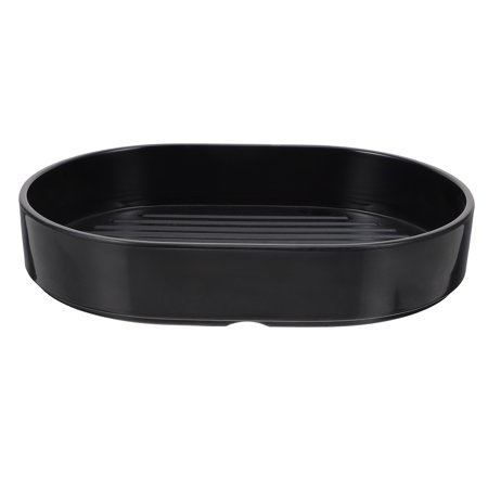 

1 Pc Japanese-style Cooking Plate Melamine Tableware Melamine Barbecue Plate (Black)