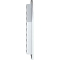 thumbnail image 3 of 12"W x 36"H Quarter Round Top Left (17"W x 41"H Frame Size): Functional, PVC Gable Vent w/ 1" x 4" Flat Trim Frame, 3 of 14