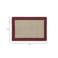 thumbnail image 3 of Mainstays Farmhouse Faux Sisal Olefin Red Border Indoor Accent Rug, 1'8"x2'6", 3 of 9