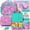 Fairy Unicorn, variant on Bento Lunch Box 3-Compartment 32OZ Snack Lunch Container, Lunch Bag, 12OZ Insulated Food Jar & Ice Pack Set for School, Work, Travel, or Picnic (Mermaids)