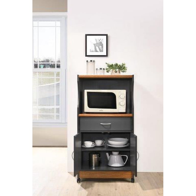 Hodedah Microwave Kitchen Cart, Multiple Colors - Walmart.com