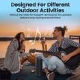 thumbnail image 4 of Portable Bluetooth Speaker, Bluetooth 5.4 Wireless Speaker, IPX7 Waterproof Outdoor Speaker with RGB Party Lights, 20W Stereo Sound, 20H Playtime, TWS Pairing for Camping, Beach, Home Party, 4 of 9