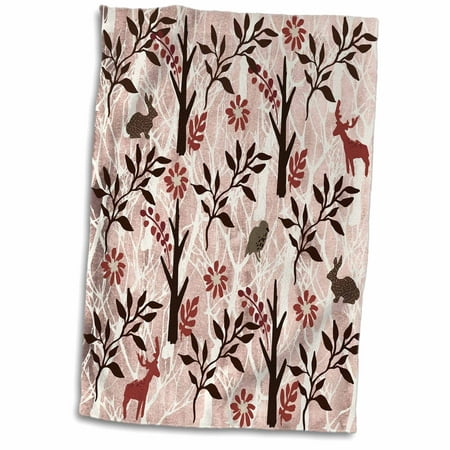 3dRose Wild Life In Pattern Design - Towel, 15 by 22-inch - Walmart.com