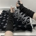 thumbnail image 4 of Guantes de Anime para Cosplay Darkly Ninja, manopla de manga larga para hombre y mujer, bloqueador solar a la moda, puños que mantienen el calor, calentadores de brazo sin dedos Lolita, 4 of 5