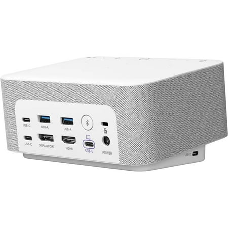Logitech - Logi Dock All-in One Laptop Docking Station with Speakerphone for Zoom, Google Meet, Google Voice - White