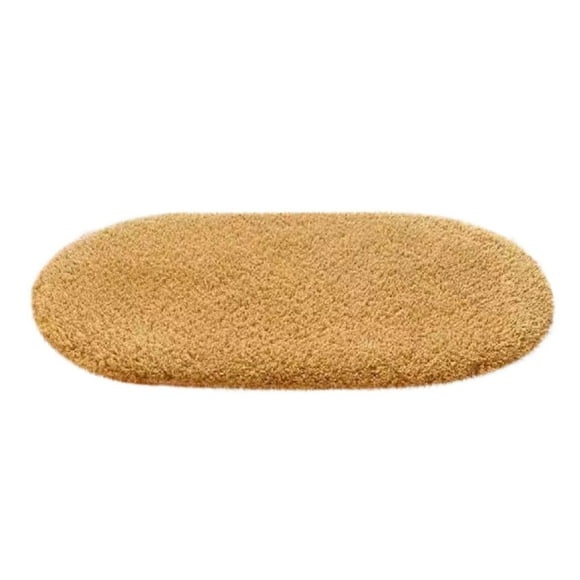 Oval Floor Mat, Absorbent Non-Slip Bathroom Rug for Living Room, Bedroom, Entryway, 50x80cm Soft Microfiber Foam Mat, Machine Washable, Decorative Bath Rug, Ideal for High-Traffic Areas