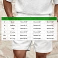 thumbnail image 3 of Cotton Shorts for Men Solid Color Casual Waffle Grid Straight Leg Drawstring Elastic Waist Pockets Lounge Relaxed Cozy Pants S-3XL, 3 of 6