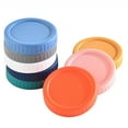 thumbnail image 5 of Soumake 10Pcs 86Mm Wide Mouth Jar Lid Airtight Food Grade Bpa Free Heavy Duty Leak-Proof Colorful Universal Round Cup Can Cover, 5 of 8