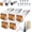 5 Pieces, variant on Vertical Track Roller Wheel, Heavy Duty Door Track Support Wheels with Rubber Caster, Anti-Sag Sliding Door Bottom Rollers, Heavy Duty Mute Caster Wheels for Furniture Door Track Support (1PC,Orange)