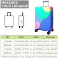 thumbnail image 4 of Stretch Luggage Cover XL(29-32in)– Elastic Travel Suitcase Protector with Handle Openings & Bottom Closure, Washable Polyester Spandex Suitcases Cover, Neon Light Print, 4 of 5